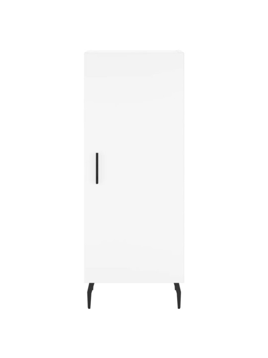 Augstais skapītis, balts, 34,5x34x180 cm, inženierijas koks