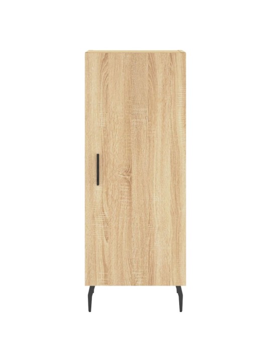 Augstais skapītis, ozolkoka, 34,5x34x180 cm, inženierijas koks