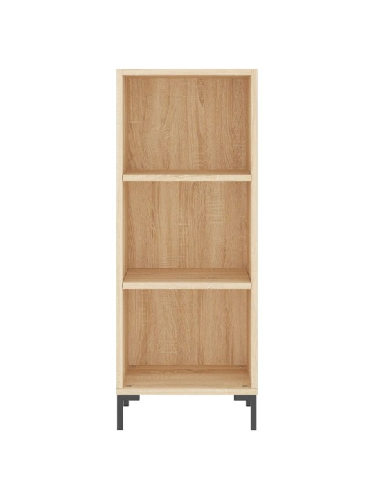 Augstais skapītis, ozolkoka, 34,5x34x180 cm, inženierijas koks