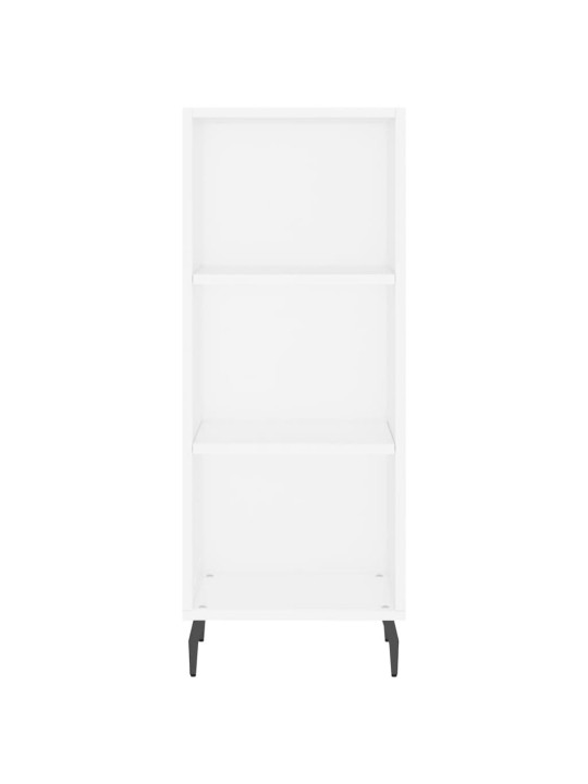 Augstais skapītis, balts, 34,5x34x180 cm, inženierijas koks