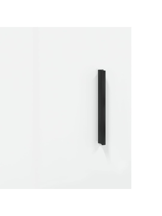 Augstais skapītis, balts, 34,5x34x180 cm, inženierijas koks