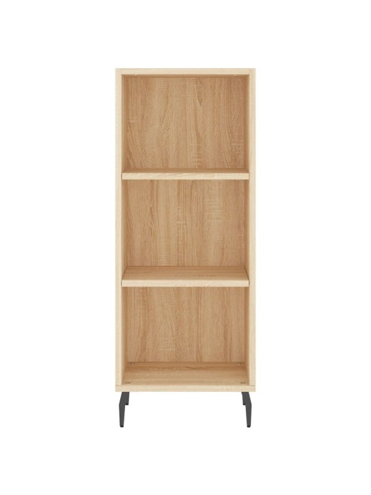 Augstais skapītis, ozolkoka, 34,5x34x180 cm, inženierijas koks