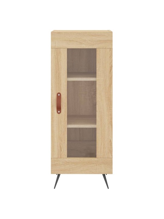 Augstais skapītis, ozolkoka, 34,5x34x180 cm, inženierijas koks