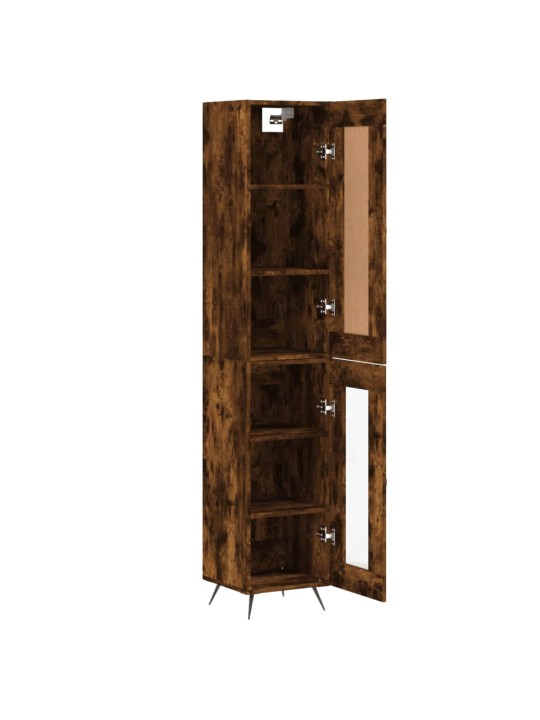 Augstais skapītis, ozolkoka, 34,5x34x180 cm, inženierijas koks