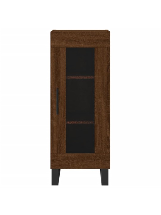 Augstais skapītis, ozolkoka, 34,5x34x180 cm, inženierijas koks
