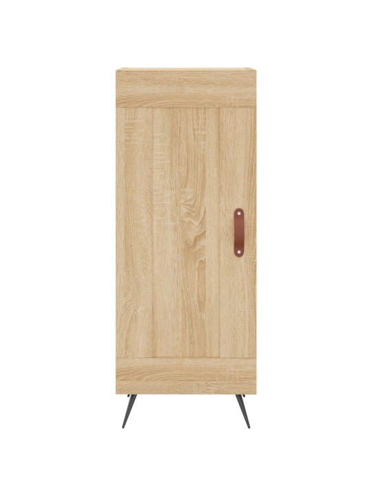 Augstais skapītis, ozolkoka, 34,5x34x180 cm, inženierijas koks