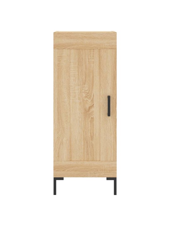 Augstais skapītis, ozolkoka, 34,5x34x180 cm, inženierijas koks