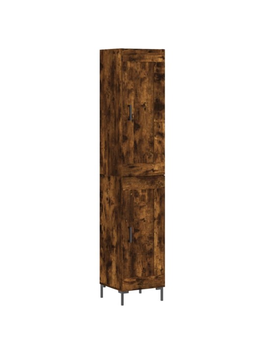 Augstais skapītis, ozolkoka, 34,5x34x180 cm, inženierijas koks