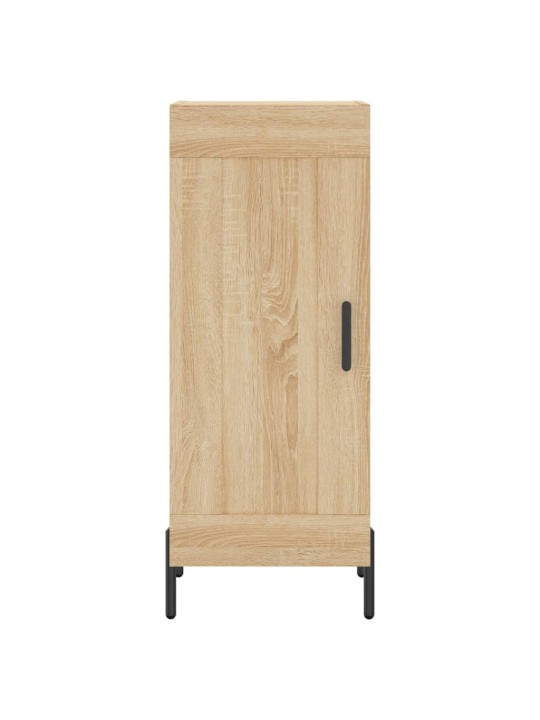 Augstais skapītis, ozolkoka, 34,5x34x180 cm, inženierijas koks