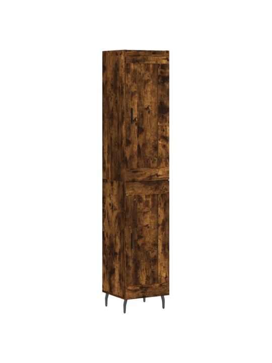 Augstais skapītis, ozolkoka, 34,5x34x180 cm, inženierijas koks
