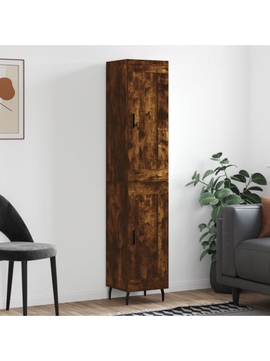 Augstais skapītis, ozolkoka, 34,5x34x180 cm, inženierijas koks