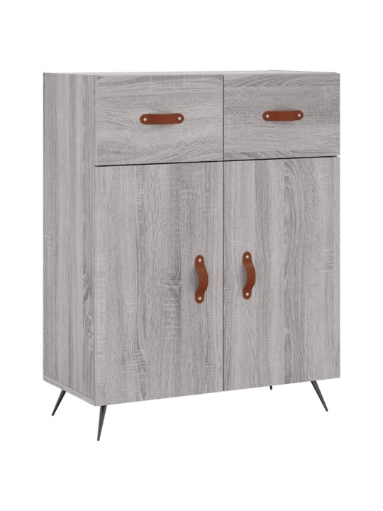 Augstais skapis, pelēks, 69,5x34x180 cm, inženierijas koks