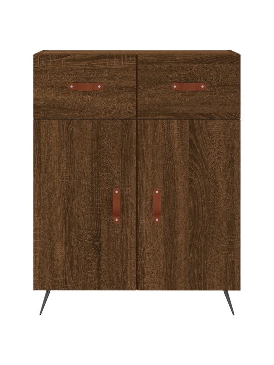 Augstais skapis, ozolkoka, 69,5x34x180 cm, inženierijas koks