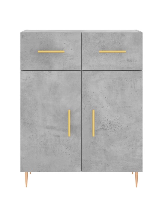 Augstais skapis, pelēks, 69,5x34x180 cm, inženierijas koks