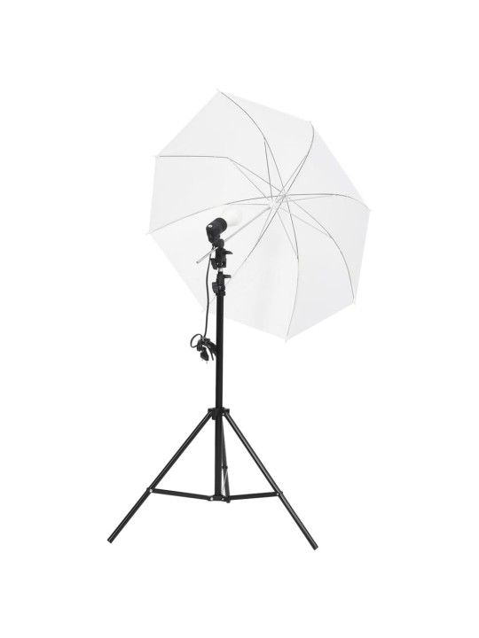 Fotostudijas apgaismojuma komplekts ar fonu un reflektoru