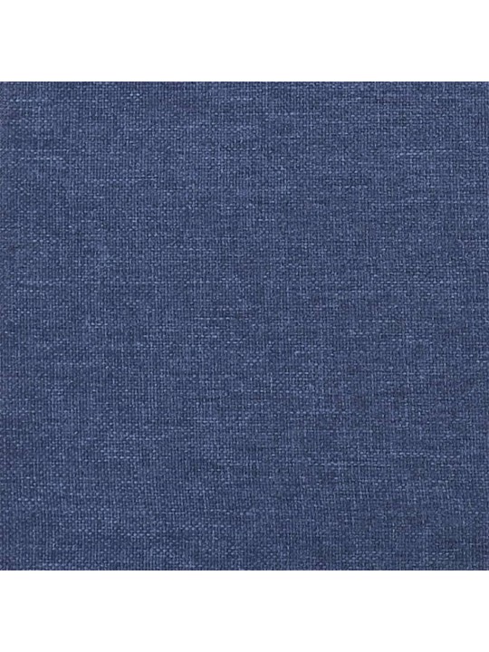 Atsperu gultas rāmis ar matraci, zils, 100x200 cm, audums