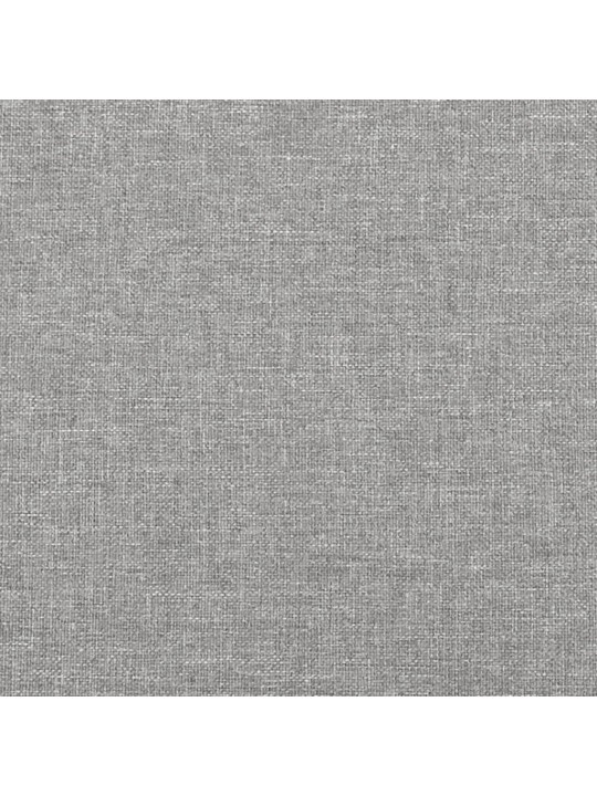 Atsperu gulta ar matraci, gaiši pelēka, 90x200 cm, audums