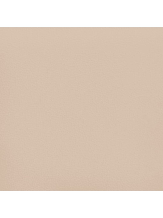 Atsperu gulta ar matraci, kapučīno, 80x200 cm, mākslīgā āda