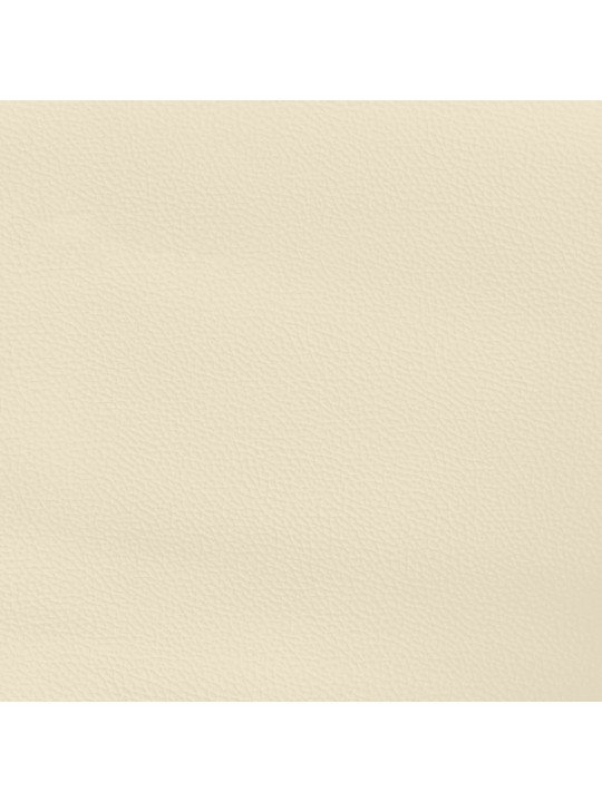 Atsperu gulta ar matraci, krēmkrāsas, 200x200 cm, mākslīgā āda