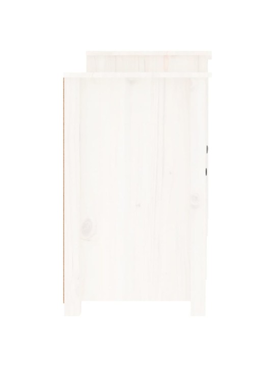 Kumode, balta, 164x37x68 cm, priedes masīvkoks