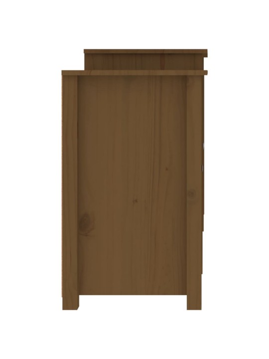 Kumode, medus brūna, 164x37x68 cm, priedes masīvkoks