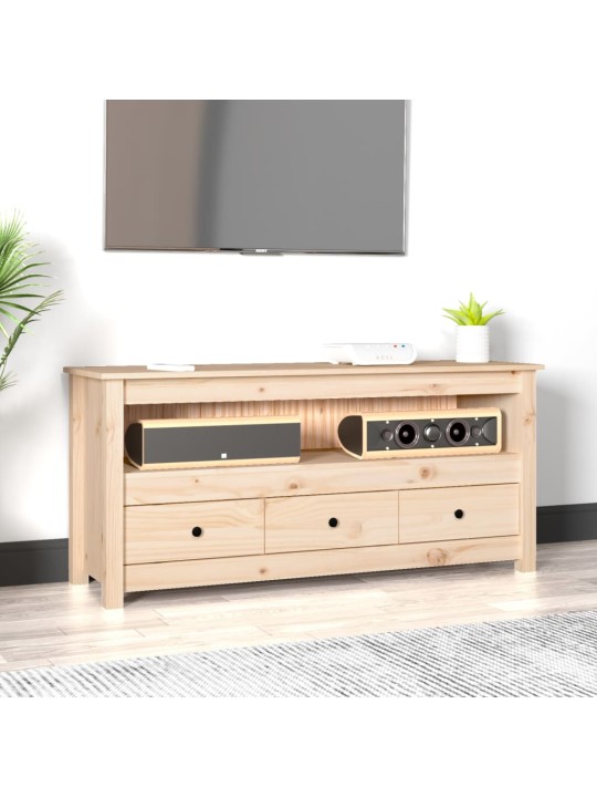 Tv skapītis, 114x35x52 cm, priedes masīvkoks