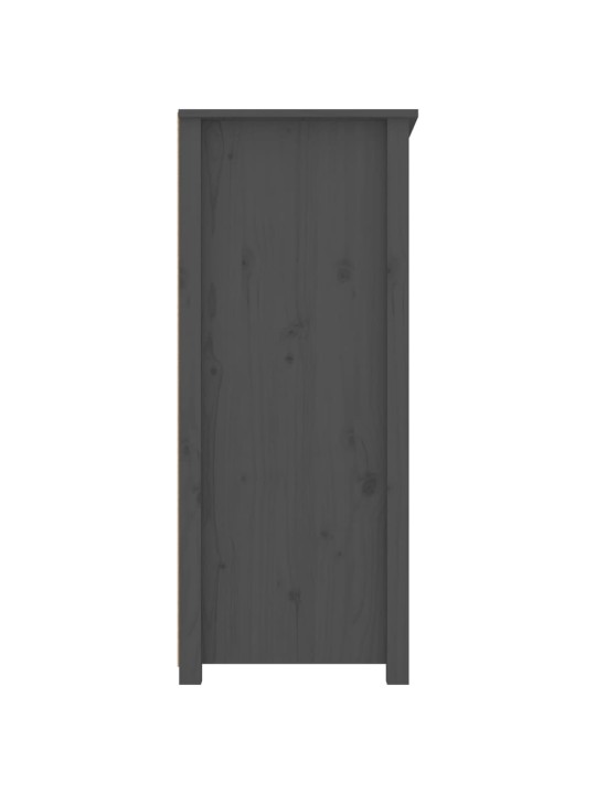Kumode, pelēka, 83x41,5x100 cm, priedes masīvkoks