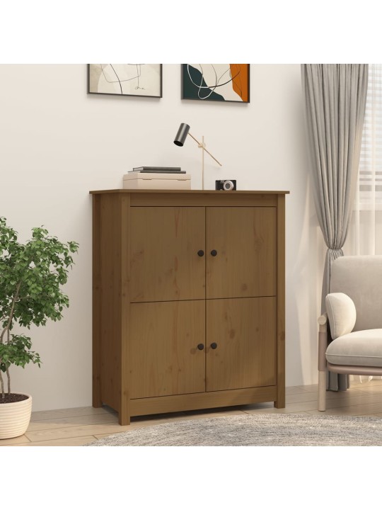 Kumode, medus brūna, 83x41,5x100 cm, priedes masīvkoks