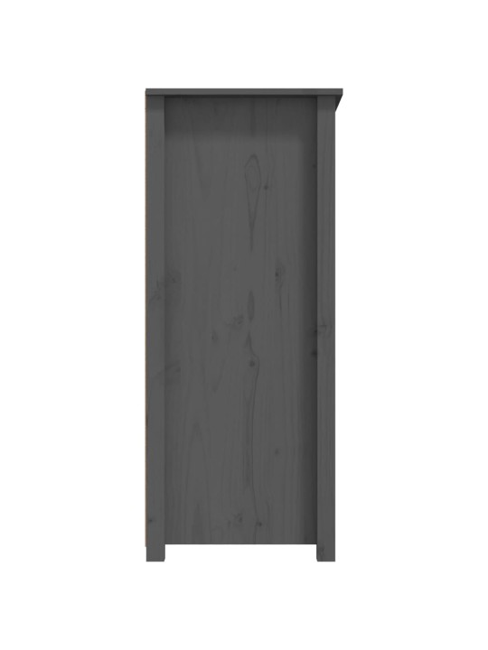 Kumode, pelēka, 83x41,5x100 cm, priedes masīvkoks