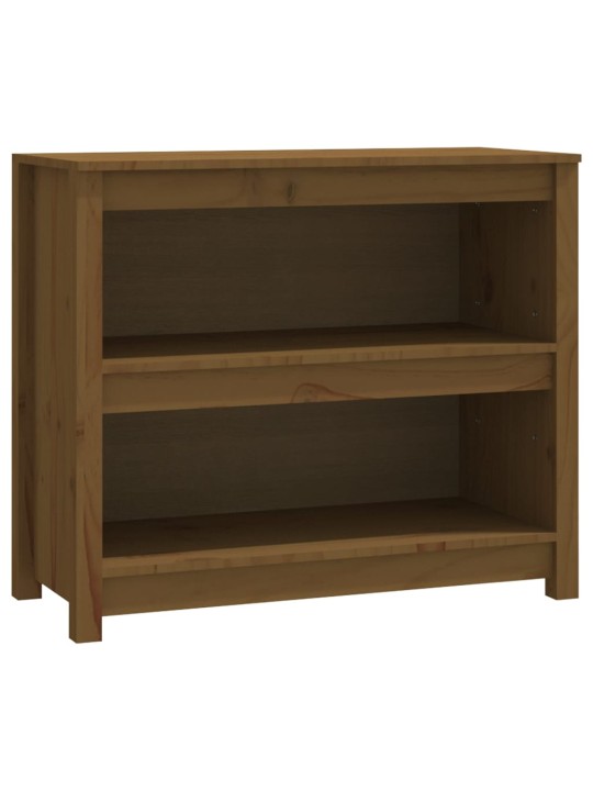 Grāmatu plaukts, medus brūns, 80x35x68 cm, priedes masīvkoks