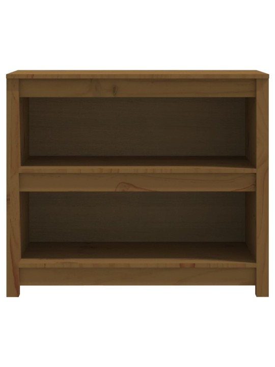 Grāmatu plaukts, medus brūns, 80x35x68 cm, priedes masīvkoks