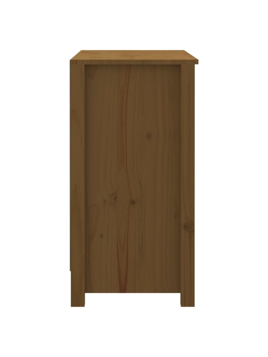 Grāmatu plaukts, medus brūns, 80x35x68 cm, priedes masīvkoks