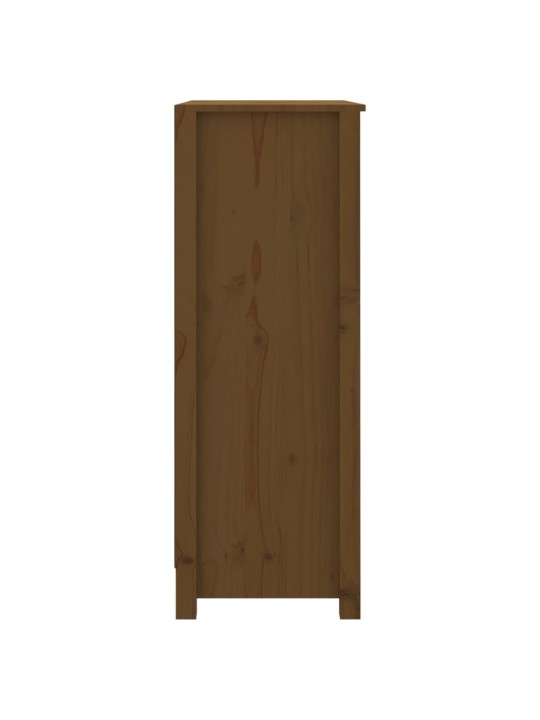 Grāmatu plaukts, medus brūns, 80x35x97 cm, priedes masīvkoks