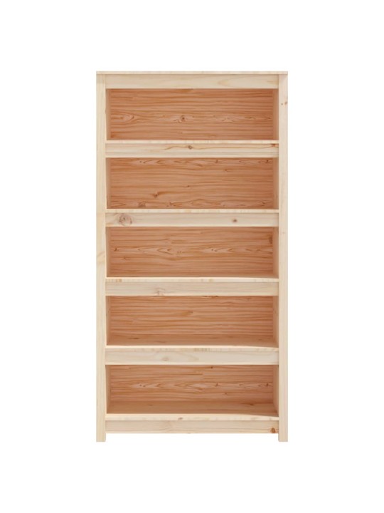 Grāmatu plaukts, 80x35x154 cm, priedes masīvkoks