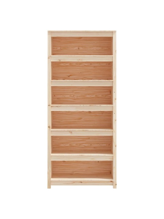 Grāmatu plaukts, 80x35x183 cm, priedes masīvkoks
