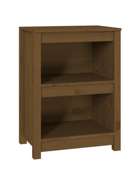 Grāmatu plaukts, medus brūns, 50x35x68 cm, priedes masīvkoks