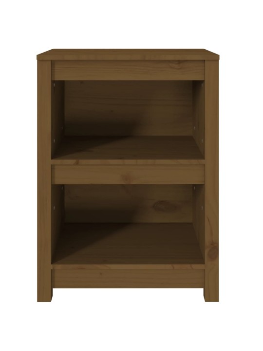 Grāmatu plaukts, medus brūns, 50x35x68 cm, priedes masīvkoks