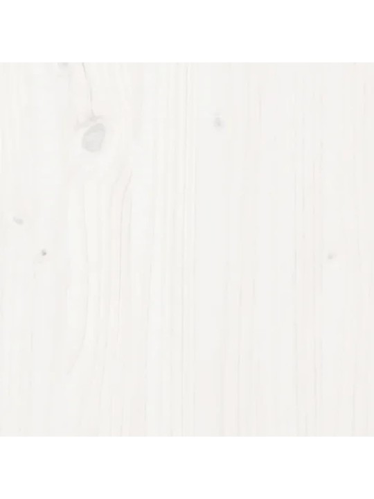 Gaiteņa sols, balts, 110x40x60 cm, priedes masīvkoks