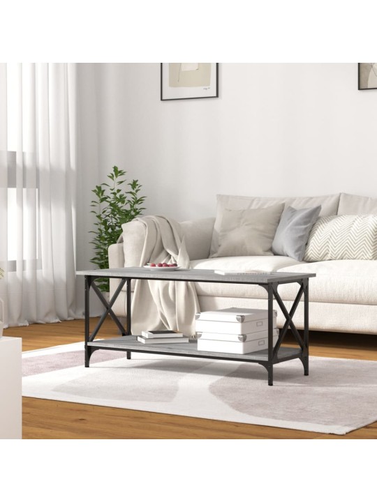 Kafijas galdiņš, pelēcīga ozolkoka, 100x45x45 cm
