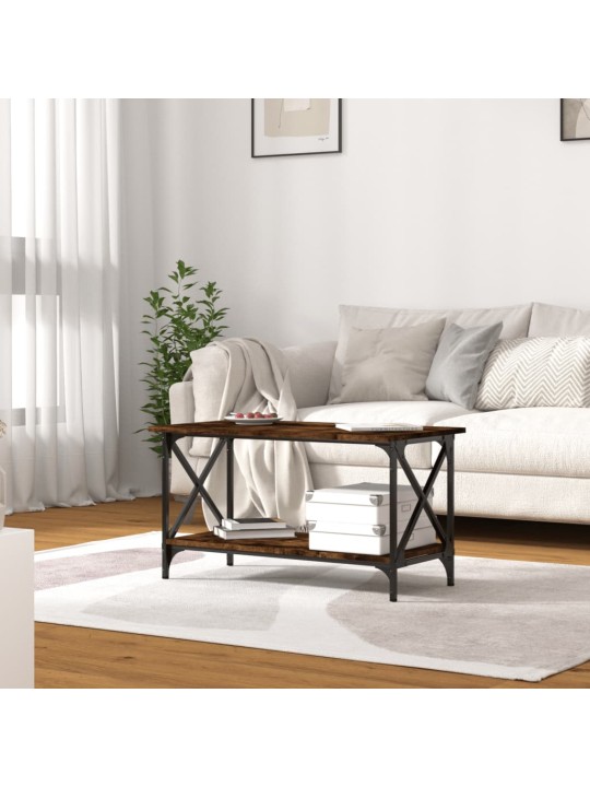 Galdiņš, ozolkoka krāsa, 80x45x45 cm, inženierijas koks, dzelzs