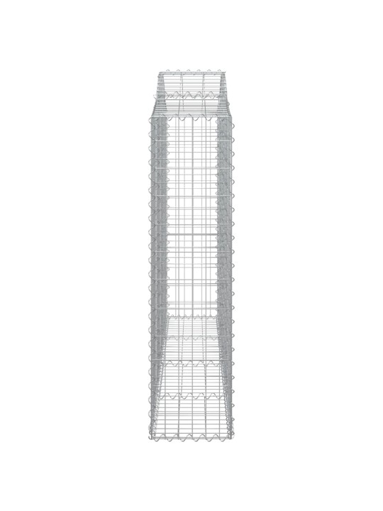 Arkveida gabiona grozi, 4 gb., 200x30x120/140cm, cinkota dzelzs