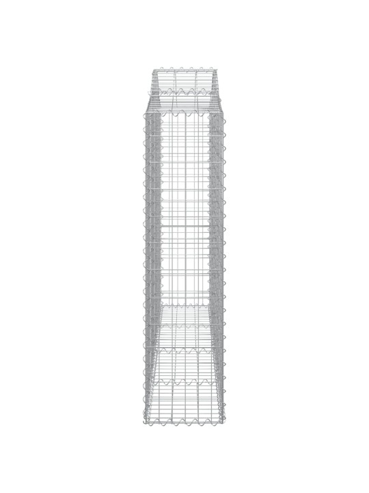 Arkveida gabiona grozi, 12gb., 200x30x120/140cm, cinkota dzelzs