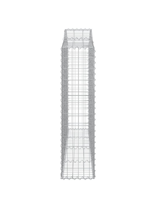 Arkveida gabiona grozi, 20gb., 200x30x120/140cm, cinkota dzelzs
