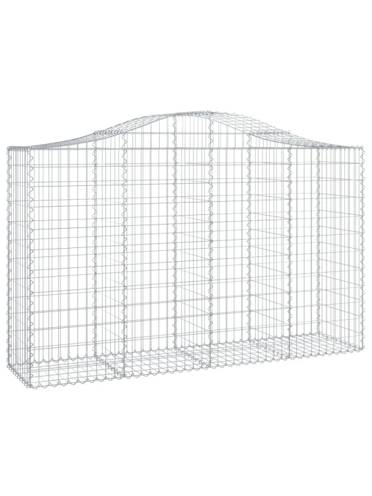 Arkveida gabiona grozi, 40 g., 200x50x120/140cm, cinkota dzelzs