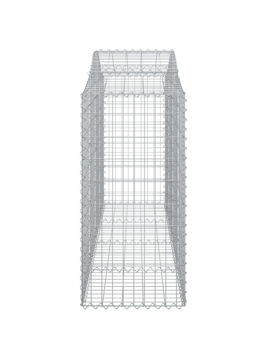 Arkveida gabiona grozi, 40 g., 200x50x120/140cm, cinkota dzelzs