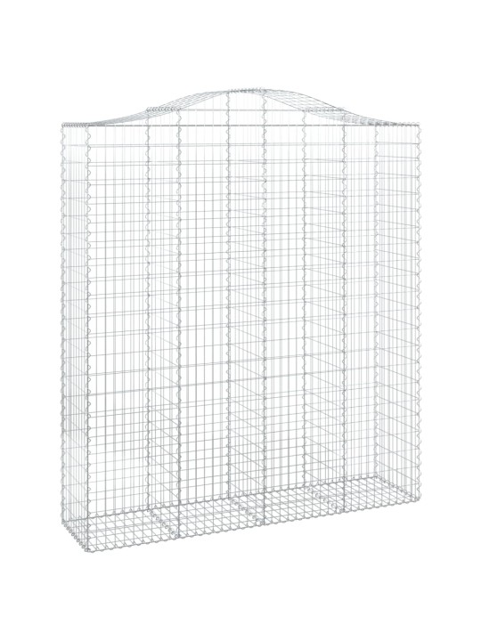 Arkveida gabiona grozi, 12gb., 200x50x220/240cm, cinkota dzelzs