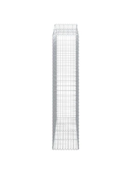 Arkveida gabiona grozi, 12gb., 200x50x220/240cm, cinkota dzelzs