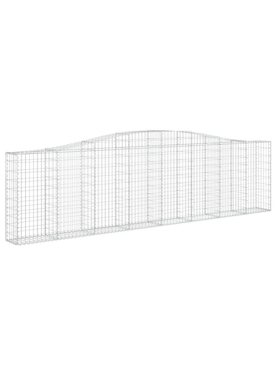 Arkveida gabiona grozi, 2 gb., 400x30x100/120cm, cinkota dzelzs
