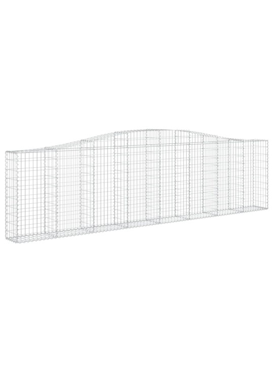 Arkveida gabiona grozi, 7 gb., 400x30x100/120cm, cinkota dzelzs