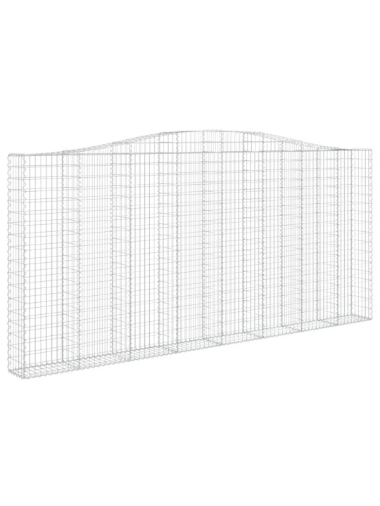 Arkveida gabiona grozi, 3 gb., 400x30x180/200cm, cinkota dzelzs
